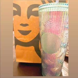 New! Venti Starbucks 2022 Spring Mermaid Iridescent Tumbler